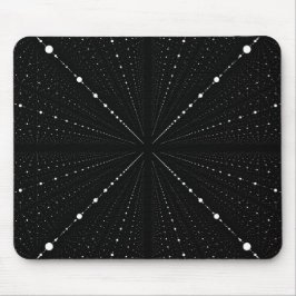 Mousepad Pontos de espaço infinitos - Preto-