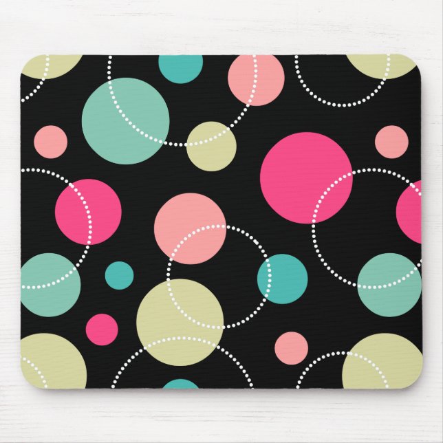 Mousepad Pontos e círculos 150816 (Frente)