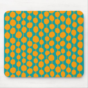 Mousepad Pontos e linhas alaranjados