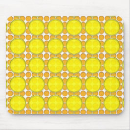 Mousepad - Pontos laranja e amarelo