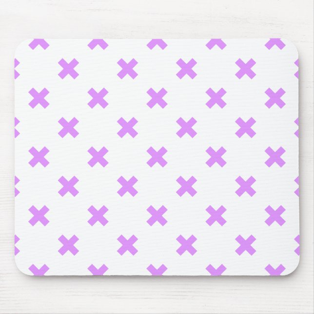 Mousepad Pontos transversais em branco (Frente)