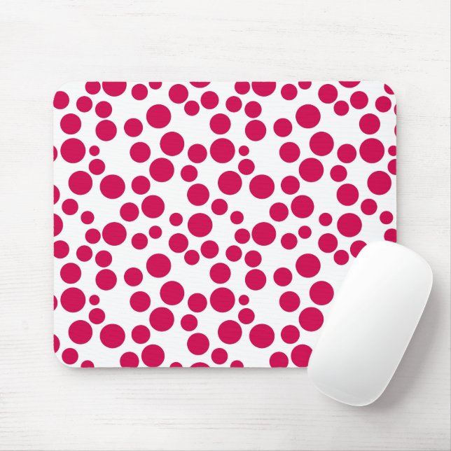 Mousepad pontos vermelhos em um fundo branco (Com mouse)