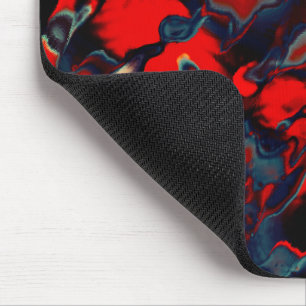 Mousepad Pontos vermelhos extremos nas bordas da cinza um f