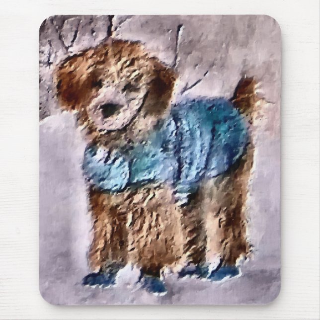 Mousepad Poodle Christmas Gifts (Frente)