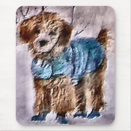 Mousepad Poodle Christmas Gifts