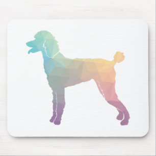 Mousepad Poodle Geo Silhouette Pastel
