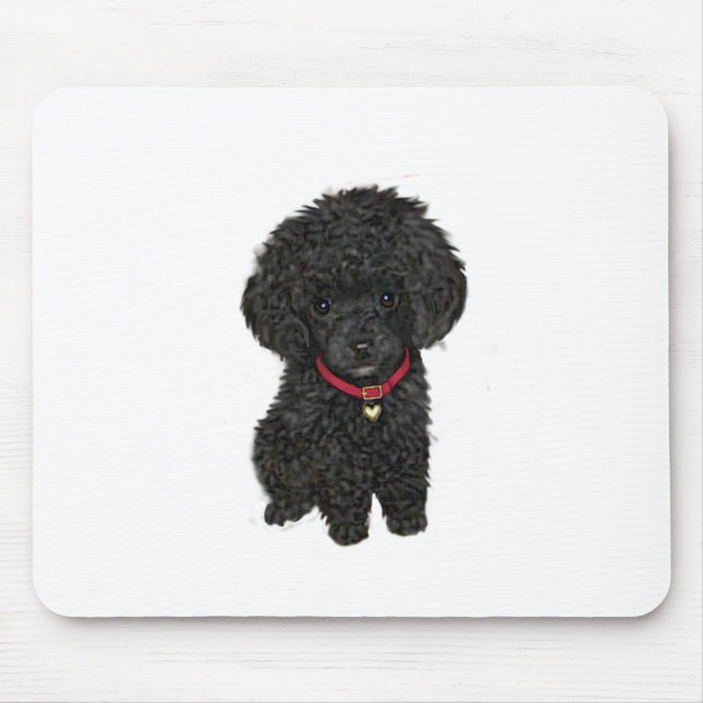 Mousepad Poodle Miniatura ou Toy - Preto 1 (Frente)