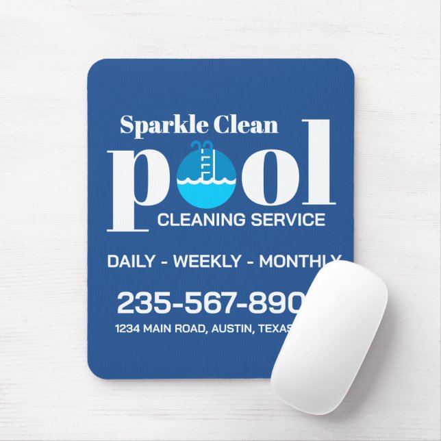 Mousepad Pool Cleaning Service (Com mouse)