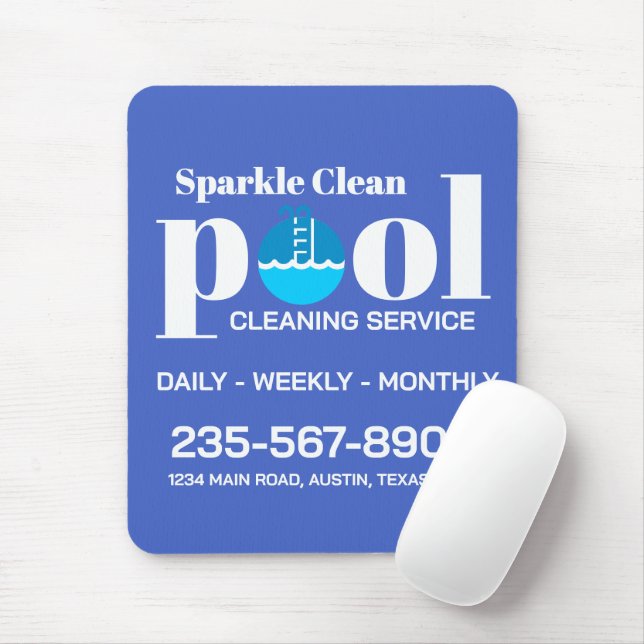 Mousepad Pool Cleaning Service (Com mouse)