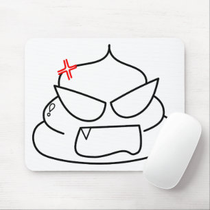 Mousepad Poop zangado - Brootsch, o PooPoo