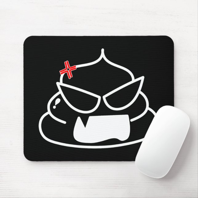 Mousepad Poop zangado - Brootsch, o PooPoo (Com mouse)