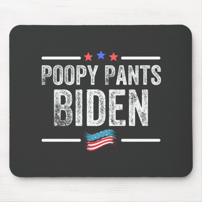 Mousepad Poopy Pants Biden (Frente)