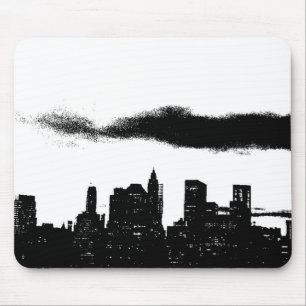 Mousepad Pop Art Black White NYC Nova Iorque