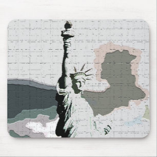 Mousepad Pop art da estátua da liberdade