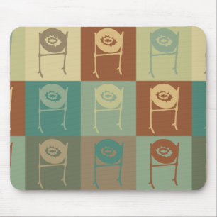 Mousepad Pop art do cilindro de aço