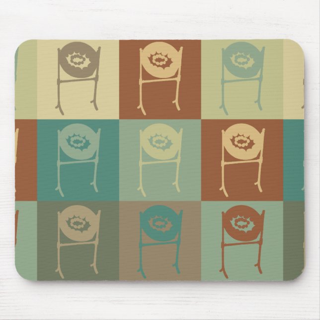 Mousepad Pop art do cilindro de aço (Frente)