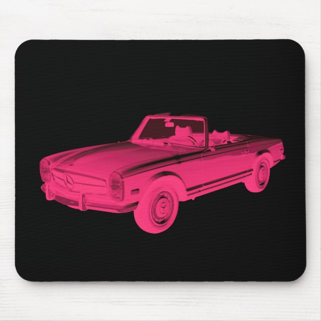 Mousepad Pop art do Convertible do SL do Benz 280 de (Frente)