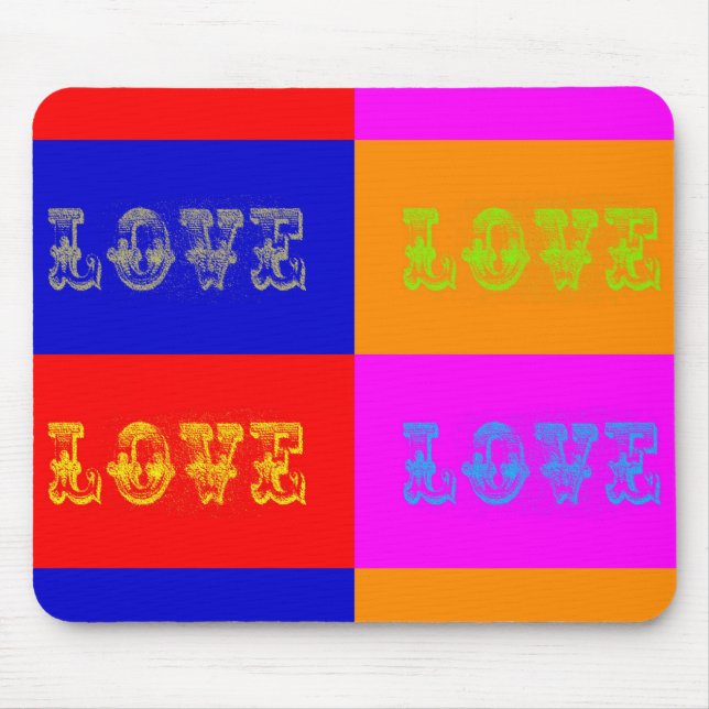 Mousepad Pop Art Love (Frente)