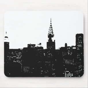 Mousepad Pop Art New York Silhouette