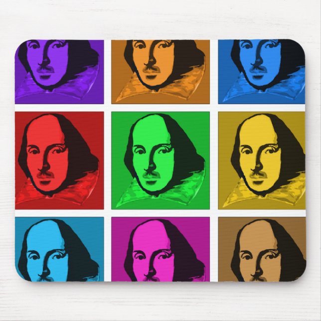 Mousepad Pop art Shakespeare (Frente)