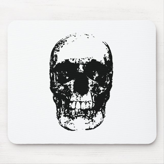 Mousepad Pop de Arte Preta e Branca (Frente)