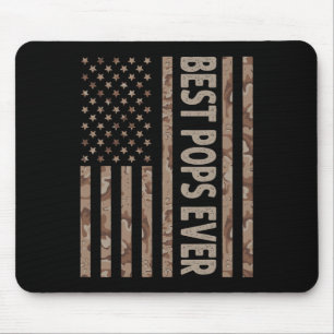Mousepad Pop Nos Eua Bandeira Americana Engraçado Vovô Padr