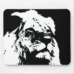 Mousepad Pop preto e branco