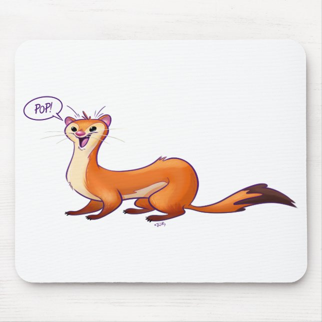 Mousepad POP VAI O FRASCO de Jeff Willis Art (Frente)