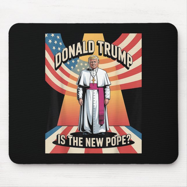 Mousepad Pope &amp Engraçado; Presidente Donald Trump, Cató (Frente)