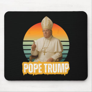 Mousepad Pope Trump Funny Trump Vaticano Christian Retro Ch