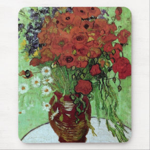 Mousepad Poppies vermelhos e margaridas (F280)Van Gogh Fine