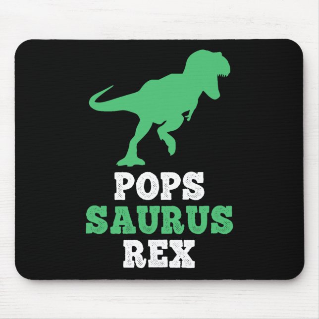 Mousepad Pops-saurus Rex Dino Dinossauro Divertido Popssaur (Frente)