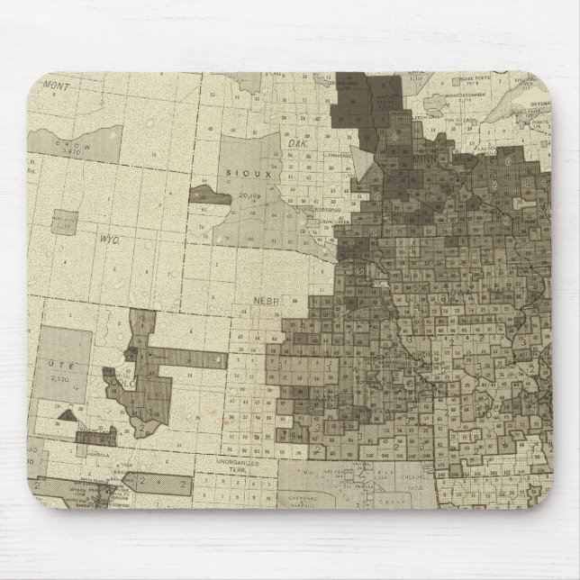 Mousepad População estrangeira por condados (Frente)