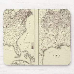 Mousepad População irlandesa e alemã 1870