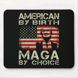 Mousepad Por Birth Maga By Choice Pro Trump 2024 Us Flag