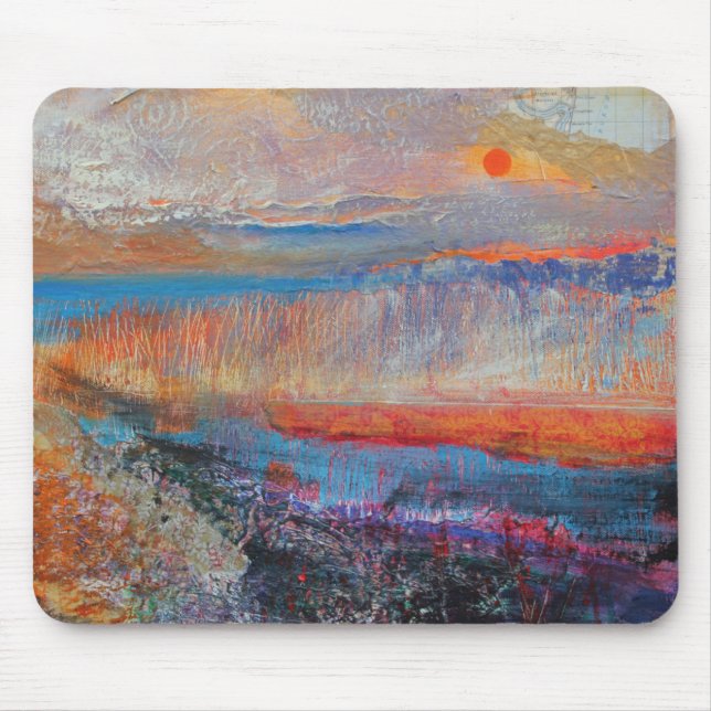 Mousepad Por do sol 2013 do pântano (Frente)