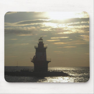 Mousepad Por do sol 3 do farol do ponto de Oriente