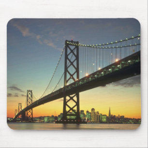 Mousepad Por do sol bonito: Ponte da baía, San Francisco,