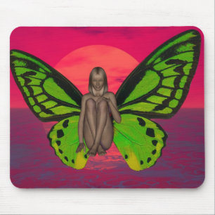 Mousepad Pôr do Sol Borboleta