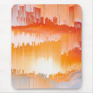 Mousepad Pôr do Sol com Falha no Céu Arte Abstrata