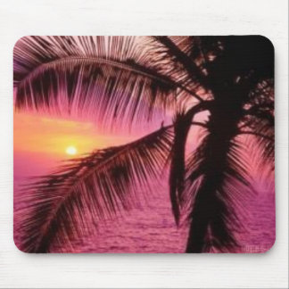 Mousepad Por do sol da palma