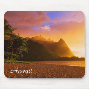 Mousepad pôr do sol da praia do Ouro, Havaí