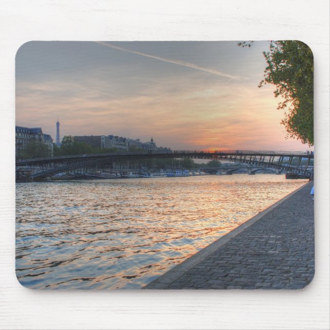 Mousepad Por do sol de Seine (Frente)