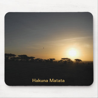 Mousepad Por do sol de Serengeti