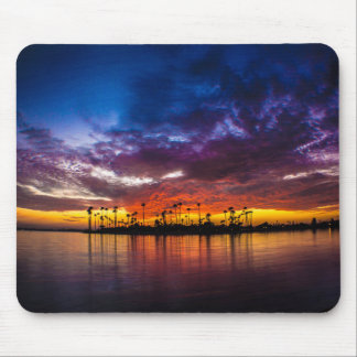 Mousepad - por do sol do arco-íris da baía da