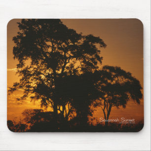 Mousepad Por do sol do savana