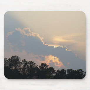Mousepad Por do sol do verão atrás de uma nuvem só