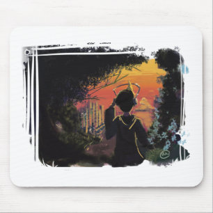 Mousepad - por do sol lo-fi pelo micgurro