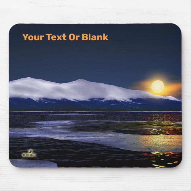 Mousepad Pôr Do Sol No Gelo (Frente)