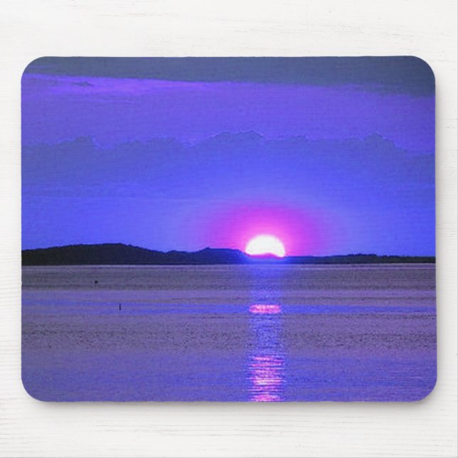 Mousepad Pôr do sol no lago (Frente)